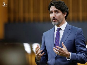 Thủ tướng Canada Justin Trudeau trả lời trong phiên chất vấn của Hạ viện ở Ottawa hôm 27/3. Ảnh: Reuters