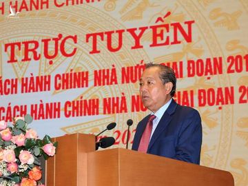 Phó Thủ tướng Thường trực Chính phủ Trương Hoà Bình phát biểu khai mạc Hội nghị. Ảnh: VGP