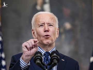 Tổng thống Mỹ Joe Biden phát biểu tại Nhà Trắng sau khi Thượng viện thông qua dự luật hôm 6/3. Ảnh: AFP.