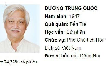 Ông Dương Trung Quốc và Lưu Bình Nhưỡng không tái cử, ông Trương Trọng Nghĩa tự ứng cử ĐBQH - ảnh 1