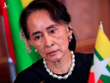 Cố vấn Nhà nước Myanmar Aung San Suu Kyi tại một sự kiện ở Tokyo, Nhật Bản, hồi tháng 10/2018. Ảnh: Reuters. 