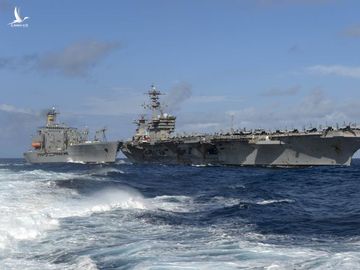 Tàu sân bay USS Theodore Roosevelt của Hải quân Mỹ hoạt động ở Biển Đông hôm 10.2 /// DVIDS