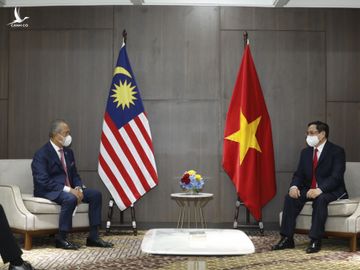 Thủ tướng Phạm Minh Chính và Thủ tướng Malaysia Muhyiddin Yassin.