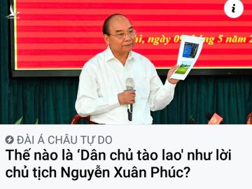 Đài RFA tiếp tay cho các thế lực thù địch công kích, xuyên tạc phát biểu của Chủ tịch nước về dân chủ