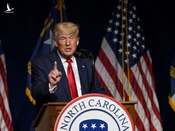 Trump phát biểu tại Hội nghị đảng Cộng hòa bang Bắc Carolina ngày 5/6. Ảnh: AFP.