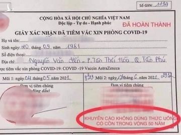 Thực hư Khuyến cáo không dùng thức uống có cồn trong 50 năm sau tiêm vắc-xin Covid-19 - Ảnh 1.