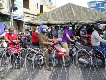 Sở Y tế TP.HCM đề xuất gia hạn thêm 2 tuần áp dụng Chỉ thị 15 trên phạm vi toàn thành phố /// Ảnh: Độc Lập