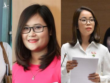 Các đại biểu Quàng Thị Nguyệt, Hà Ánh Phượng, Triệu Thị Huyền (từ trái qua phải) trúng cử đại biểu Quốc hội khóa XV