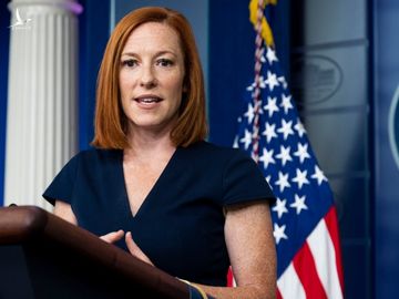 Thư ký Báo chí Nhà Trắng Jen Psaki trong cuộc họp báo ở Washington hôm 22/7. Ảnh: Reuters.