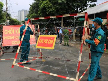 Khu vực P.Tân Phú, TP.Thủ Đức, TP.HCM phong tỏa từ ngày 6.7 /// Ảnh: Cao An Biên