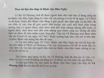 Thanh tra Bộ Y tế thông tin về sự việc "Hoa khôi khoe tiêm vắc xin Covd-19" không cần đăng ký /// ẢNH CÔNG VĂN DO THANH TRA BỘ Y TẾ CUNG CẤP
