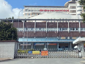 Bệnh viện đa khoa TP Cần Thơ ngày 27/7. Ảnh: Hưng Lợi