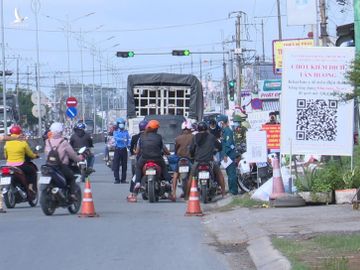 Tỉnh Tiền Giang đang siết chặt người đến và đi trên địa bàn tỉnh vì tình hình dịch Covid-19 đang diễn biến phức tạp /// ẢNH: B.B