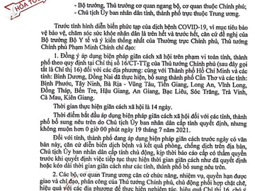 NÓNG: Giãn cách theo chỉ thị 16 đối với 16 tỉnh thành phía Nam từ 0h ngày 19-7 - Ảnh 1.