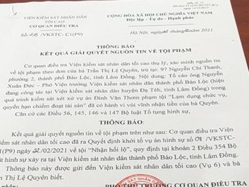 Bắt giam nguyên phó viện trưởng VKSND TP Bảo Lộc, điều tra tội nhận hối lộ - Ảnh 2.