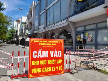 Đà Nẵng thắt chặt kiểm soát dịch khi tại địa phương đã có 36/56 xã, phường ghi nhận ca F0. /// AN DY