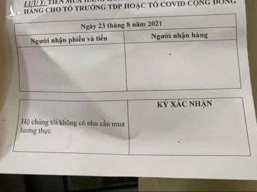 Phường 2, quận Phú Nhuận chỉ có một combo duy nhất để người dân mua hàng. Ảnh: Nhân vật cung cấp