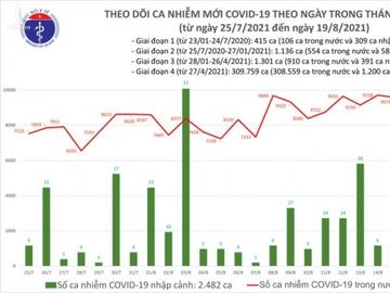 Tối 19/8: Có 10.639 ca mắc COVID-19, riêng TP Hồ Chí Minh và Bình Dương đã 7.860 ca - Ảnh 1.