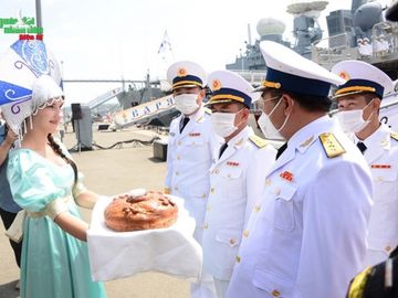 Biên đội tàu Việt Nam cập cảng TP Vladivostok, chuẩn bị tham gia Army Games 2021