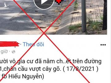 Thông tin “người vô gia cư nằm chết trên đường tại TP HCM” là sai sự thật