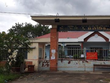 Trung tâm công tác xã hội Tiền Giang phong tỏa phòng Covid-19 lây lan ra cộng đồng. /// ẢNH: LÊ LANG