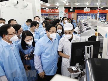 Thủ tướng thăm Nhà máy Samsung Electronics Việt Nam Thái Nguyên - Ảnh 4.