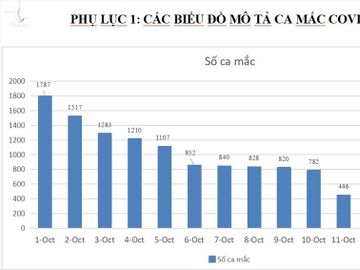 Biểu đồ số ca mắc theo ngày công bố. Nguồn: Sở Y tế Bình Dương