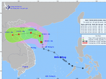 NÓNG: Áp thấp nhiệt đới chính thức mạnh lên thành bão số 7 LIONROCK giật cấp 10, hướng vào miền Trung - Ảnh 1.