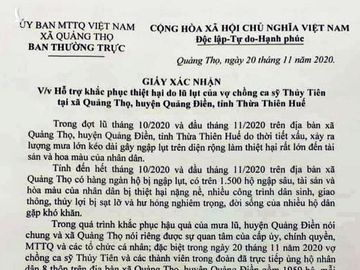 Nhiều địa phương tại TT-Huế xác minh dữ liệu từ thiện của ca sĩ Thủy Tiên ảnh 1