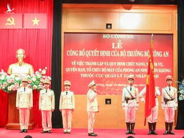 Bo Cong an chinh thuc thanh lap luc luong An ninh tren khong hinh anh 2