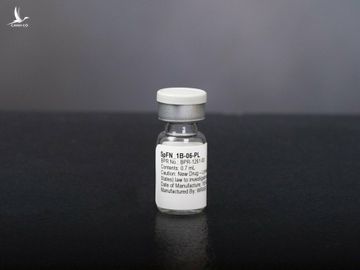 Một lọ vaccine SpFN đang trong quá trình thử nghiệm tại Mỹ. Ảnh: US Army