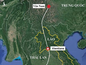 Tham vọng xây tuyến đường sắt từ Vân Nam tới Singapore của Trung Quốc. Đồ họa:SEA Globe.