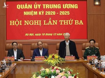 Những hình ảnh Tổng Bí thư Nguyễn Phú Trọng chủ trì Hội nghị Quân ủy Trung ương - Ảnh 5.