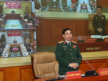 Đại tướng Phan Văn Giang chủ trì giao ban Bộ Quốc phòng đầu Xuân