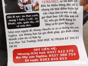 Vụ sinh viên năm nhất ‘mất tích’: Tìm người đàn ông chở Nghĩa đi - Ảnh 4.