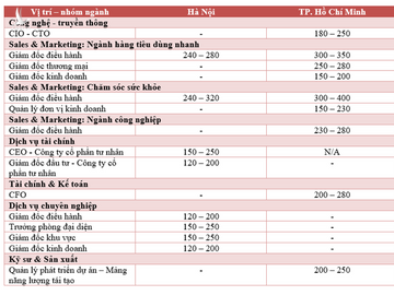 Những việc làm có mức lương tháng trên 200 triệu đồng tại Việt Nam - Ảnh 1.