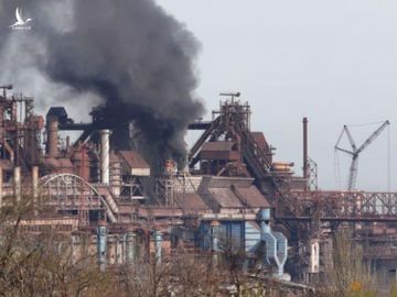 Nhà máy Azovstal - nơi cuối cùng mà lực lượng phòng vệ Ukraine còn cố thủ tại thành phố Mariupol. Ảnh: Reuters
