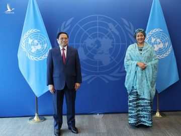 Thủ tướng Chính phủ Phạm Minh Chính gặp Phó Tổng Thư ký LHQ Amina Mohammed - Ảnh: VGP/Nhật Bắc