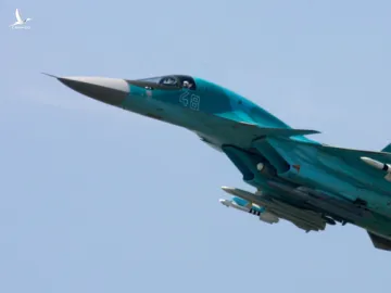 Một máy bay ném bom Su-34 của Nga.