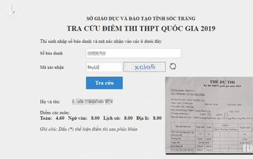 Sở GD-ĐT tỉnh ‘lỡ tay’ công bố điểm thi THPT quốc gia?