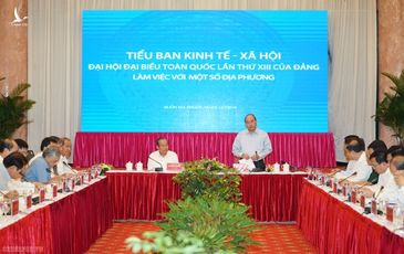 Thủ tướng chủ trì họp Tiểu ban KTXH với các địa phương miền Trung, Tây Nguyên