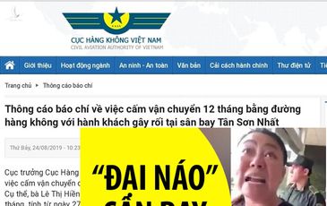 Nữ công an đại náo Tân Sơn Nhất bị cấm bay 12 tháng