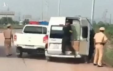Cảnh sát nổ súng truy đuổi xe khách trên cao tốc Hà Nội – Bắc Giang