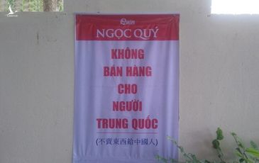 Nhiều nhà hàng ở Đà Nẵng treo biển “không bán hàng cho người Trung Quốc”