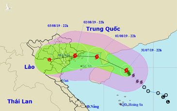 Bão Wipha sẽ gây mưa lớn ở miền Bắc