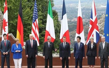 Tổng thống Donald Trump xuất hiện ở hội nghị G7, căng thẳng thế giới đe dọa sự đoàn kết của nhóm