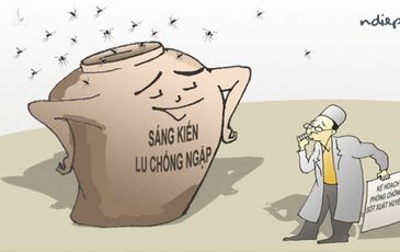 Mưa lớn và chúng ta đã thấy tác dụng chống ngập của những cái lu!