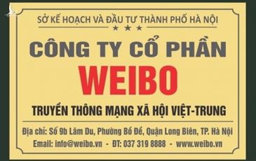 Đừng để “cáo” Weibo gửi chân trên lãnh thổ Việt Nam