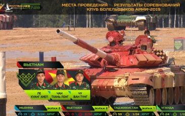 Việt Nam làm nên lịch sử, lọt vào chung kết Tank Biathlon 2019