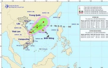 Áp thấp nhiệt đới vào đất liền rồi ngược ra biển, tiếp tục mạnh lên thành bão